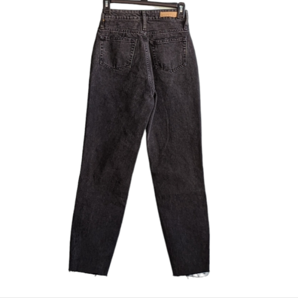White Fox Jeans, Size XS, Black, Distressed - Picture 8 of 12